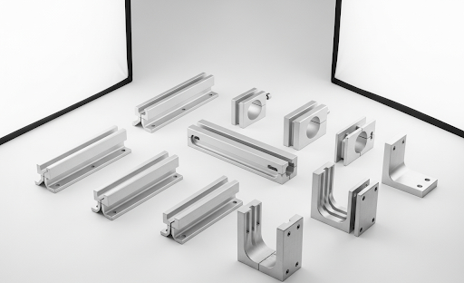 Mid clamps and end clamps for solar panels